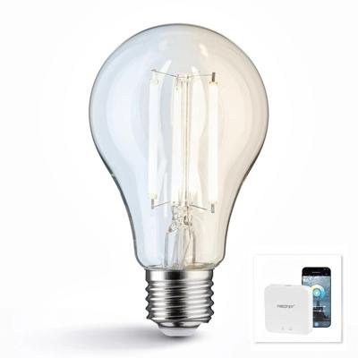 Wifi set met dual white smart filament lamp van milight 7w e27 fitting - a60 model - met wifi module