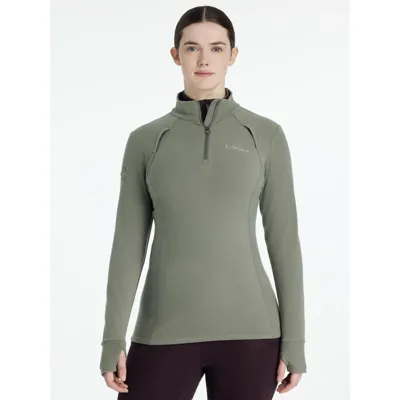 LeMieux Frances Fleece kwartrits groen maat:36