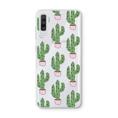 Cactus Lover: Samsung Galaxy A70 Transparant Hoesje