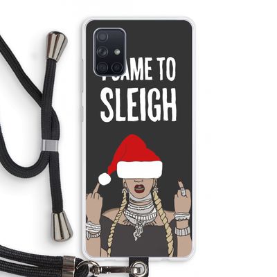 Came To Sleigh: Samsung Galaxy A71 Transparant Hoesje met koord