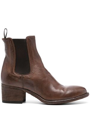 Officine Creative bottes Denner 113 en cuir 55 mm - Marron