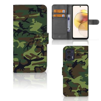 Motorola Moto G73 | Telefoon Hoesje | Army Dark