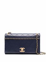 CHANEL Pre-Owned sac porté épaule matelassé losanges (2018) - Bleu