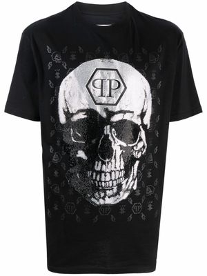 Philipp Plein t-shirt à logo imprimé - Noir