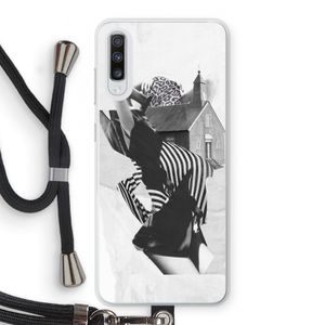 House: Samsung Galaxy A70 Transparant Hoesje met koord