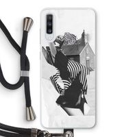 House: Samsung Galaxy A70 Transparant Hoesje met koord