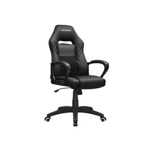 Ergonomische gamingstoel met wipfunctie, Zwart