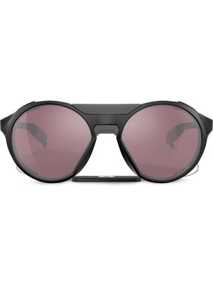 Oakley lunettes de soleil à monture ronde oversize - Noir