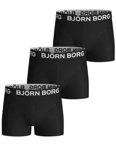 Bjorn Borg 3-Pack jongens boxershorts  Black