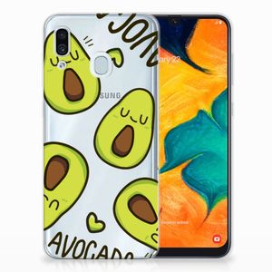 Samsung Galaxy A30 Telefoonhoesje met Naam Avocado Singing