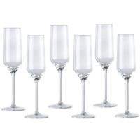 Luxury houseware Champagneglazen - 24x - glas - 220 ml - Bruiloft/Feest