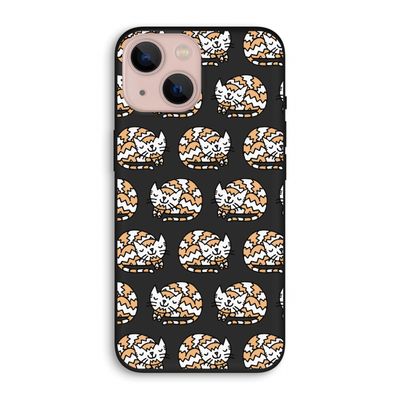 Slapende poes: iPhone 13 Biologisch afbreekbaar hoesje