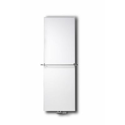 Vasco Flat V Line paneelradiator vlak type 21 400x1600mm 1047W aansluiting 8008 wit structuur 112980400160080080600-0000