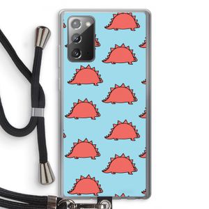 Dinosawrr: Samsung Galaxy Note 20 / Note 20 5G Transparant Hoesje met koord