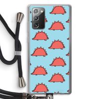 Dinosawrr: Samsung Galaxy Note 20 / Note 20 5G Transparant Hoesje met koord