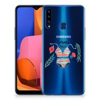 Samsung Galaxy A20s Telefoonhoesje met Naam Boho Summer - thumbnail