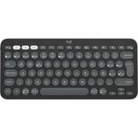 Draadloos toetsenbord Logitech Pebble Keys 2 K380s Qwerty Spaans Zwart Grijs Grafiet