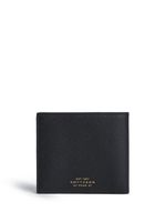 Smythson portefeuille pliant Panama en cuir - Noir - thumbnail