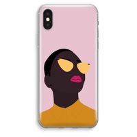 Yellow glasses: iPhone XS Max Transparant Hoesje