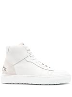 Vivienne Westwood baskets montantes Orb en cuir - Blanc - thumbnail