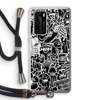 Vexx Black Mixtape: Huawei P40 Transparant Hoesje met koord