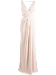 Marchesa Notte Bridesmaids robe longue à col bénitier au dos - Rose