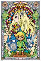 Poster The Legend of Zelda Stained Glass 61x91,5cm