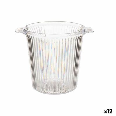 IJsemmer Leknes CH26183 Transparant polyestyreen Strepen 16,5 x 17 x 21 cm (12 Stuks)