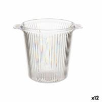 IJsemmer Leknes CH26183 Transparant polyestyreen Strepen 16,5 x 17 x 21 cm (12 Stuks)