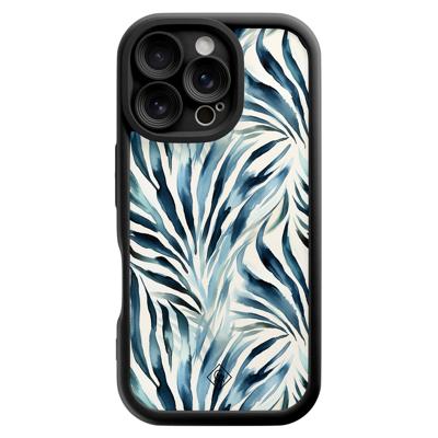 iPhone 16 Pro zwarte case - Japandi waves
