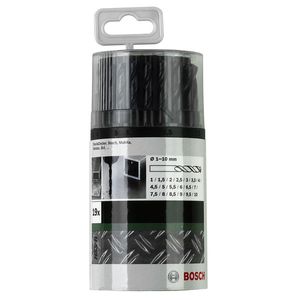 Bosch Accessories 2609255033 HSS Metaal-spiraalboorset 19-delig Rollenwals DIN 338 Cilinderschacht 1 set(s)