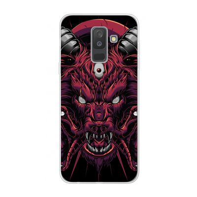 Hell Hound and Serpents: Samsung Galaxy A6 Plus (2018) Transparant Hoesje