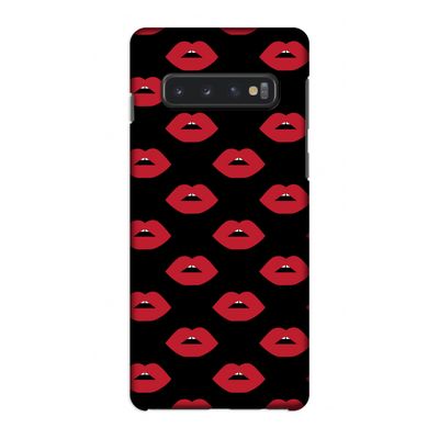 Lips: Samsung Galaxy S10 4G Volledig Geprint Hoesje