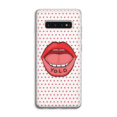 Yolo Denise: Samsung Galaxy S10 4G Transparant Hoesje