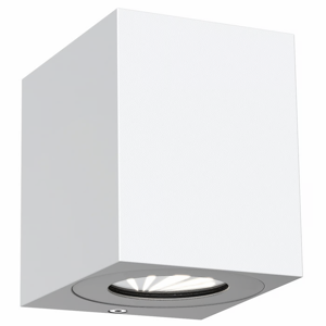 Buitenlamp vierkant Up down &apos;Canto kubi 2&apos; Nordlux 2x6W warm wit