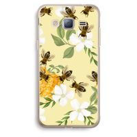 No flowers without bees: Samsung Galaxy J3 (2016) Transparant Hoesje