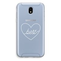 Best heart pastel: Samsung Galaxy J5 (2017) Transparant Hoesje Best heart pastel: Samsung Galaxy J5 (2017) Transparant Hoesje