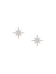 APM Monaco puces d'oreilles à motif étoile - Argent
