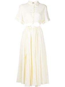 Cult Gaia robe-chemise Keegan - Blanc