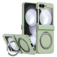 Lunso Samsung Galaxy Z Flip 7 FE / Z Flip6 backcover hoesje met MagSafe-ring - Lichtgroen