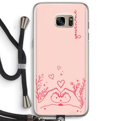 Love is in the air: Samsung Galaxy S7 Edge Transparant Hoesje met koord