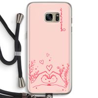Love is in the air: Samsung Galaxy S7 Edge Transparant Hoesje met koord