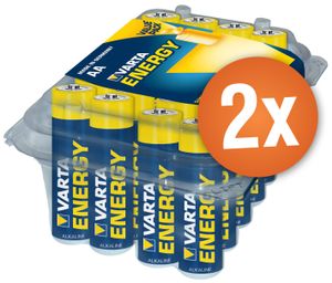 Voordeelpak met 48 x AA Varta High Energy alkaline batterijen