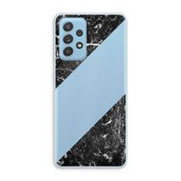 Zwart marmer: Samsung Galaxy A73 Transparant Hoesje