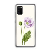 Purple poppy: Samsung Galaxy A41 Transparant Hoesje