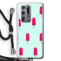 Waterijsje: Huawei P40 Pro Plus Transparant Hoesje met koord
