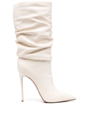 Le Silla bottines en cuir à talon 120 mm - Blanc