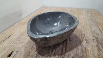 Waskom riviersteen RL250317, 51x36x15 cm