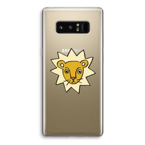 Kleine leeuw: Samsung Galaxy Note 8 Transparant Hoesje
