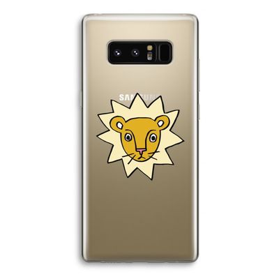 Kleine leeuw: Samsung Galaxy Note 8 Transparant Hoesje Kleine leeuw: Samsung Galaxy Note 8 Transparant Hoesje